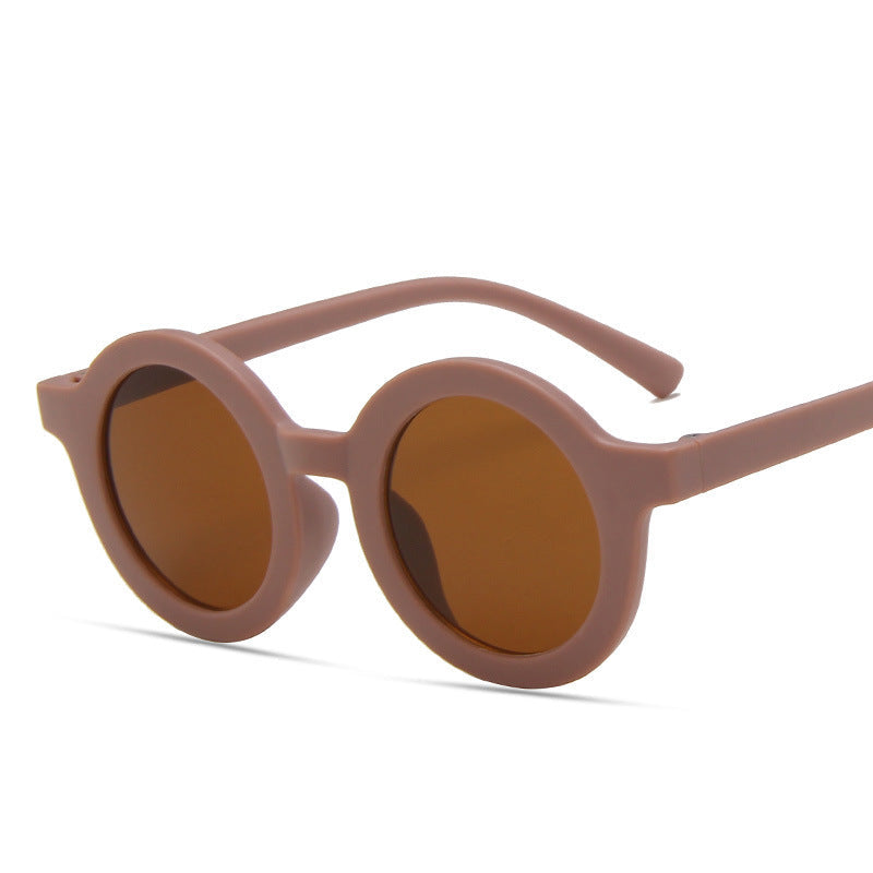 Wholesale children's round frame cartoon sunglasses